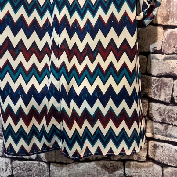 Speechless Multicolored Long Sleeve DressTunic Size M - Picture 8 of 9